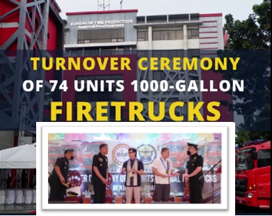 BFP DISPENSES 74 NEW FIRETRUCKS