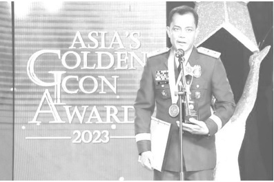 CALABARZON TOP COP RECIEVED ASIA’s GOLDEN ICON AWARD