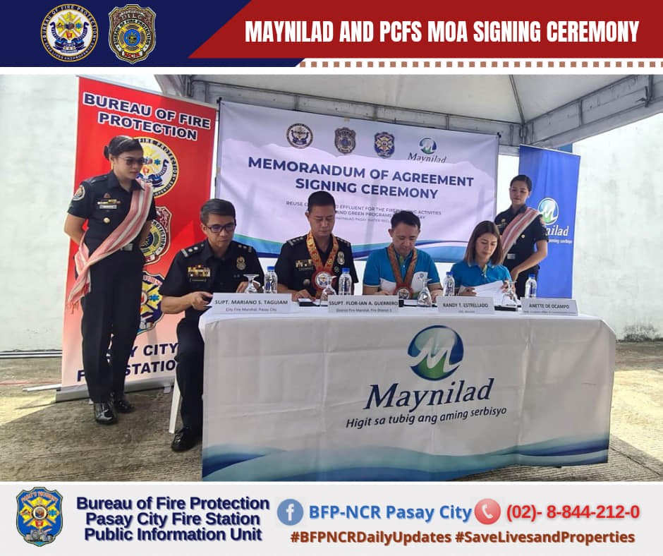 BFP PASAY – MAYNILAD MOA