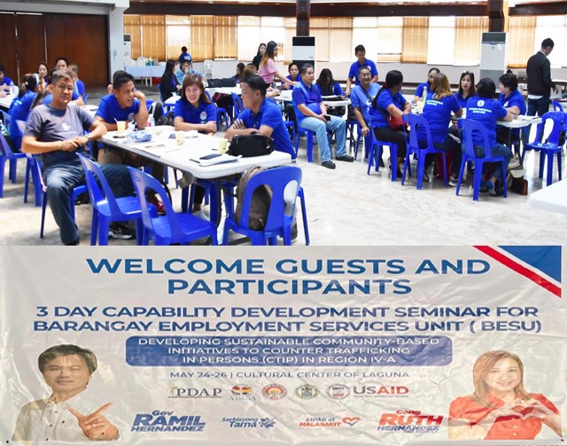 Laguna PESO nagsagawa ng“3-dayCapability Development Seminar for BESU”