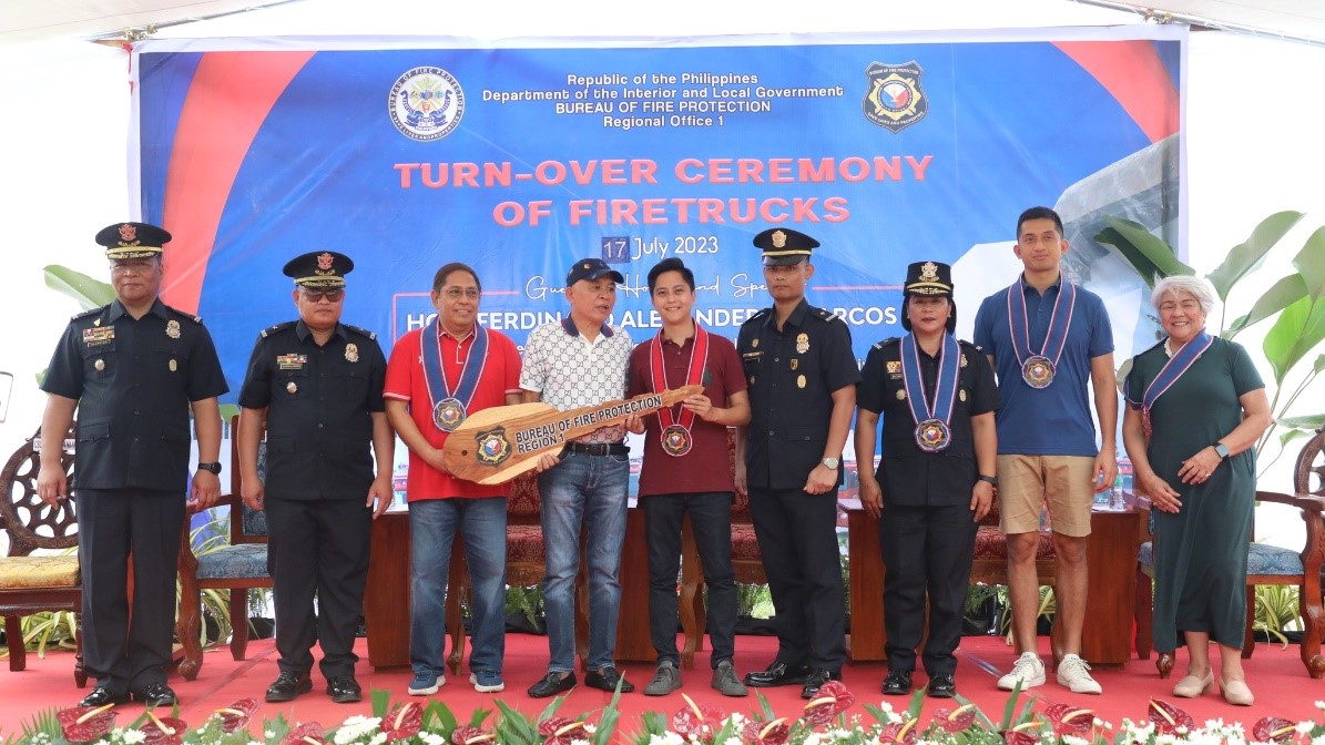 CONGRESSMAN SANDRO MARCOS DISTRIBUTES NEW FIRE TRUCKS