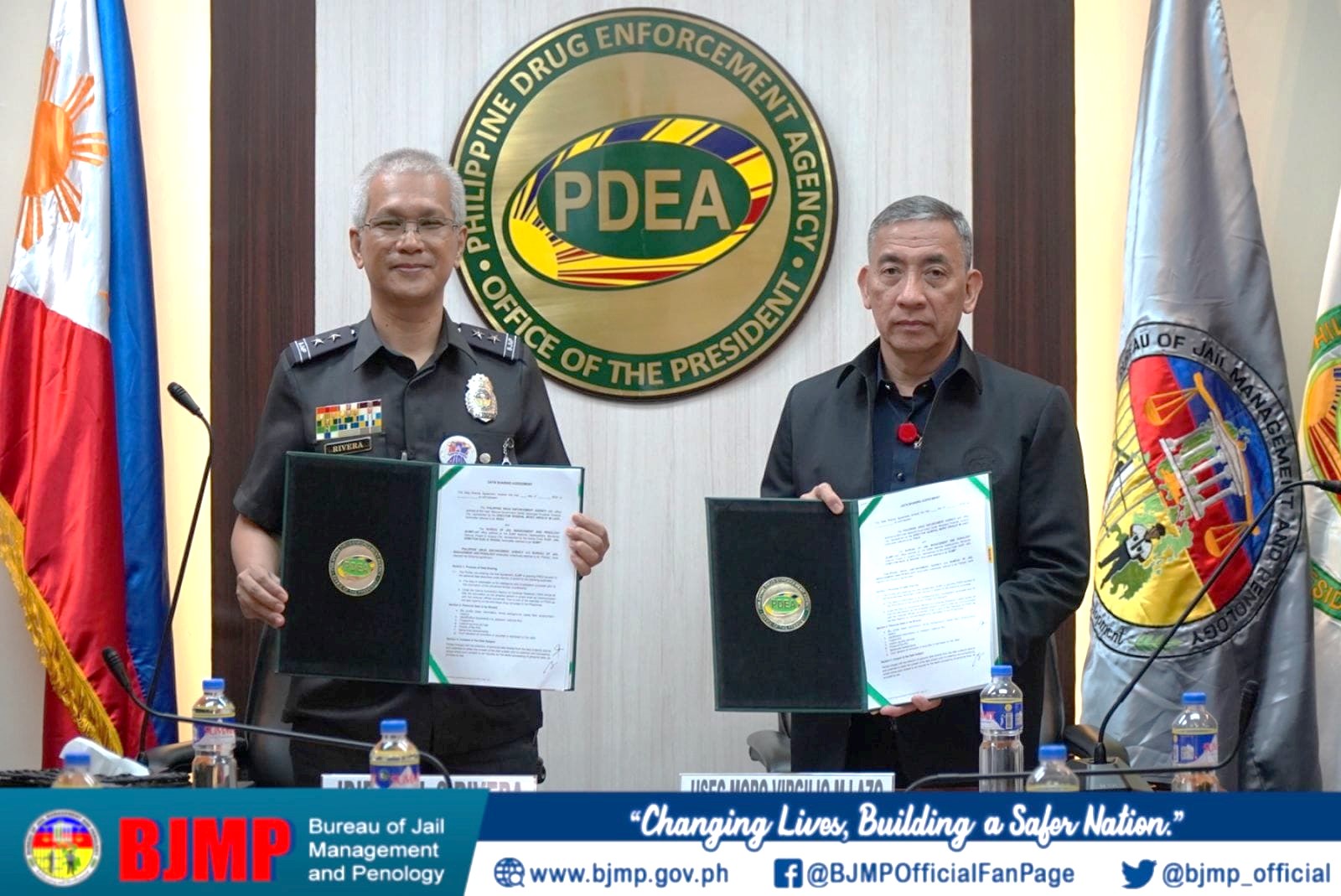 BJMP-PDEA SIGNS “DATA SHARING” AGREEMENT