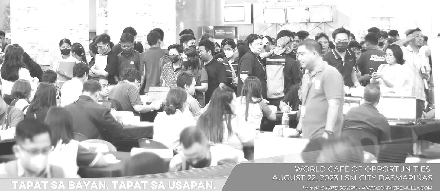 August 22, 2023 marked a significant day for job seekers and employers alike as the World Café of Opportunities event took center stage at SM City Dasmariñas