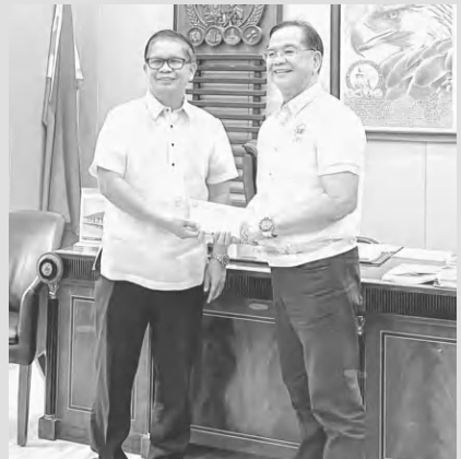 Biñan City Mayor Arman Dimaguila welcomedMayor Elmor Vita of the Municipality of Nagcarlan,