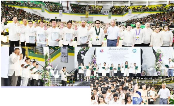 Oath taking ceremony of the newly elected Barangay and Sangguniang