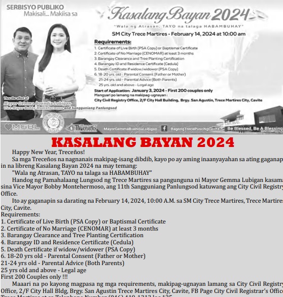 KASALANG BAYAN 2024