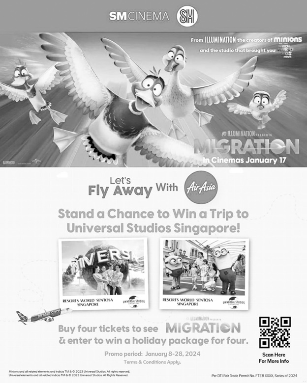 EXPERIENCE THE MOVIE ‘MIGRATION’ ON THE BIG SCREEN AND STAND A CHANCE TO WIN A SINGAPORE GETAWAY WITH AIRASIA, UNIVERSAL STUDIOS, AND SM CINEMA