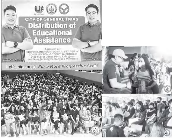 CITY OF GENERAL TRIAS DISTRIBUTION OF EDUCATIONAL ASSITANCE